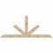 Ekena Millwork Saratoga Rough Sawn Timber Gable Bracket, Douglas Fir, 108"W x 45"H x 6"D x 6"F, 10/12 Pitch GBW108X45X0606SAR00RDF - alternate 1